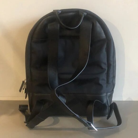 WANT Les Essentiels Piper Black Nylon and Jet Black Leather Backpack main image 10